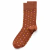ECCO Socks-Classic Dotted Mid Cut Brown