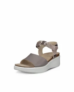 ECCO Sandals-FLOWT WEDGE CORK Grey