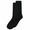 ECCO Socks | Socks-Hygge Ribbed Mid-Cut Black