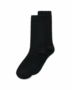 ECCO Socks | Socks-Hygge Ribbed Mid-Cut Black