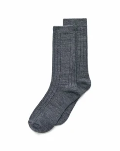 ECCO Socks | Socks-Hygge Ribbed Mid-Cut Grey