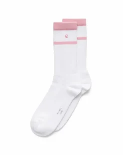 ECCO Socks | Socks-Retro Mid-Cut White