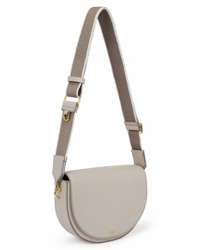ECCO Crossbody & Shoulder Bags-Saddle Bag Beige