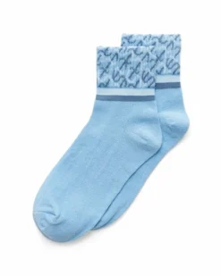 ECCO Socks-Vibe Wave Ankle-Cut Blue