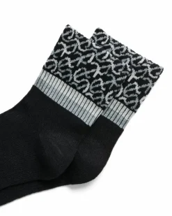 ECCO Socks-Vibe Wave Ankle-Cut Black
