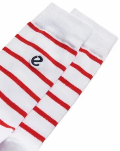 ECCO Socks-Women Classic Striped Red